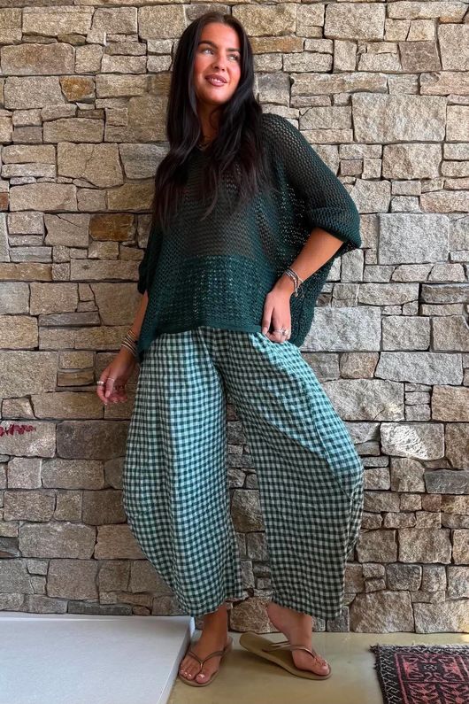 Conrad Grunge Loose Cotton Knit Forest